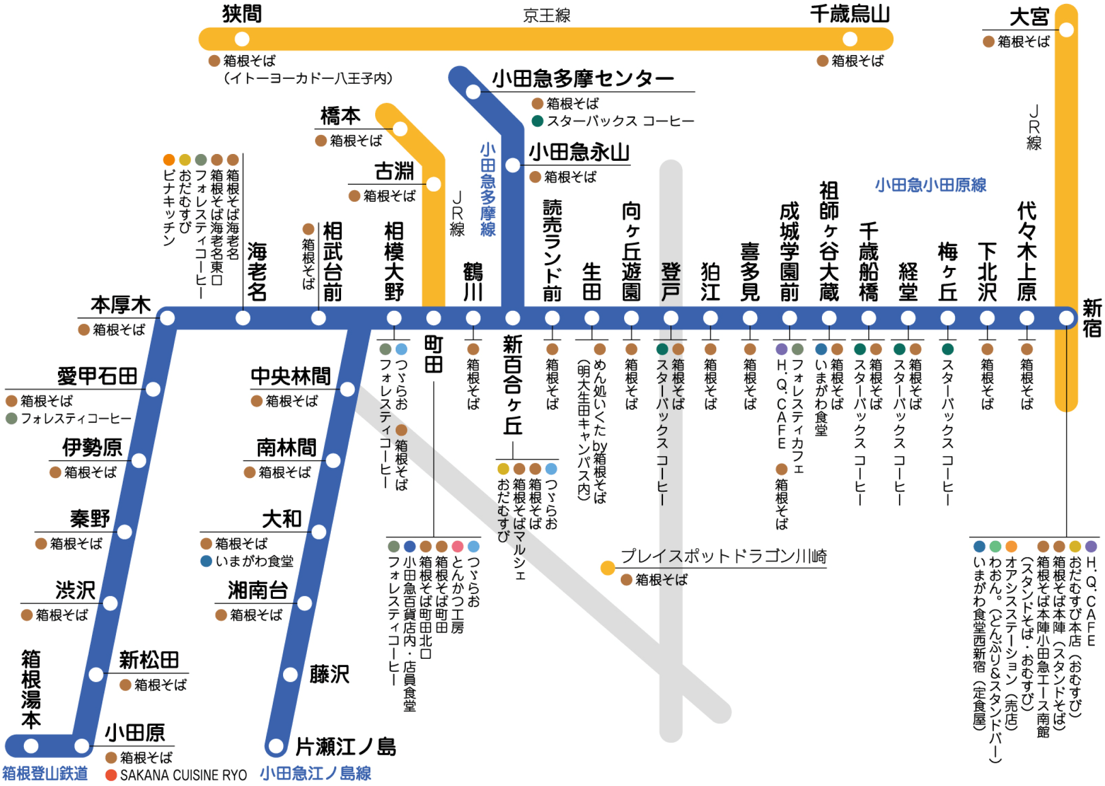 「2024年10月現在の店舗マップ」