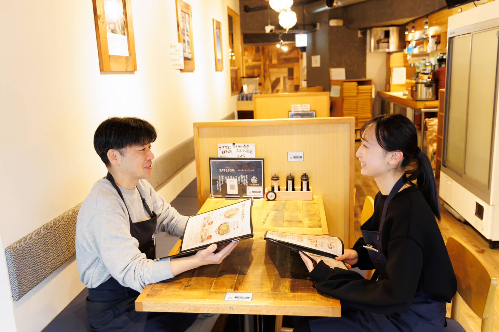 異動できた社員と社長